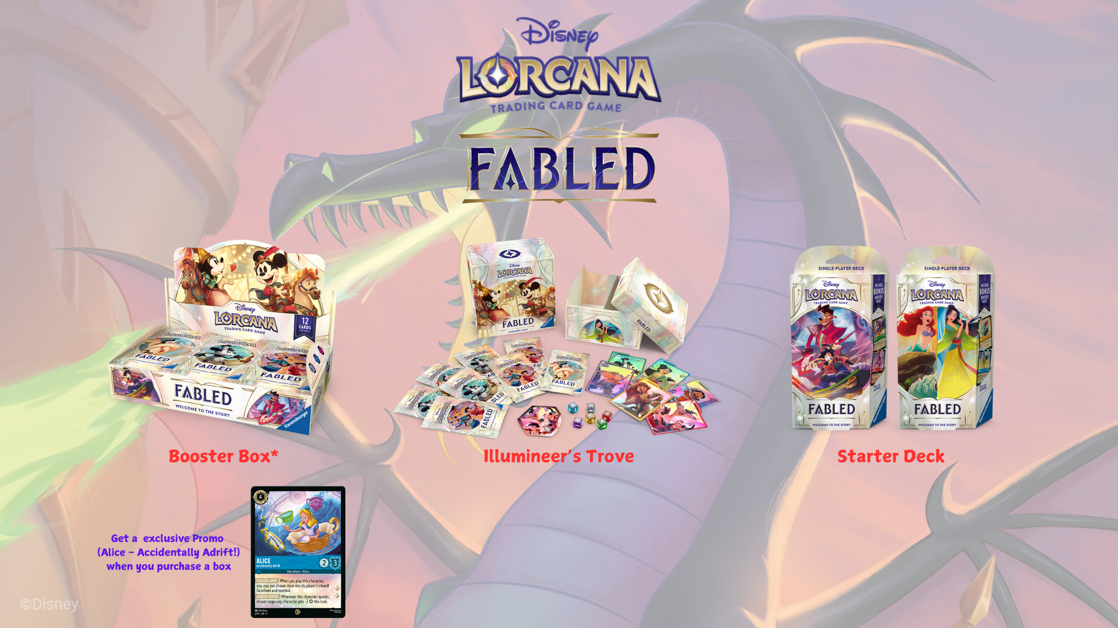 Disney Lorcana Newest Set Fabled kicks off in Fyendal Hobby!