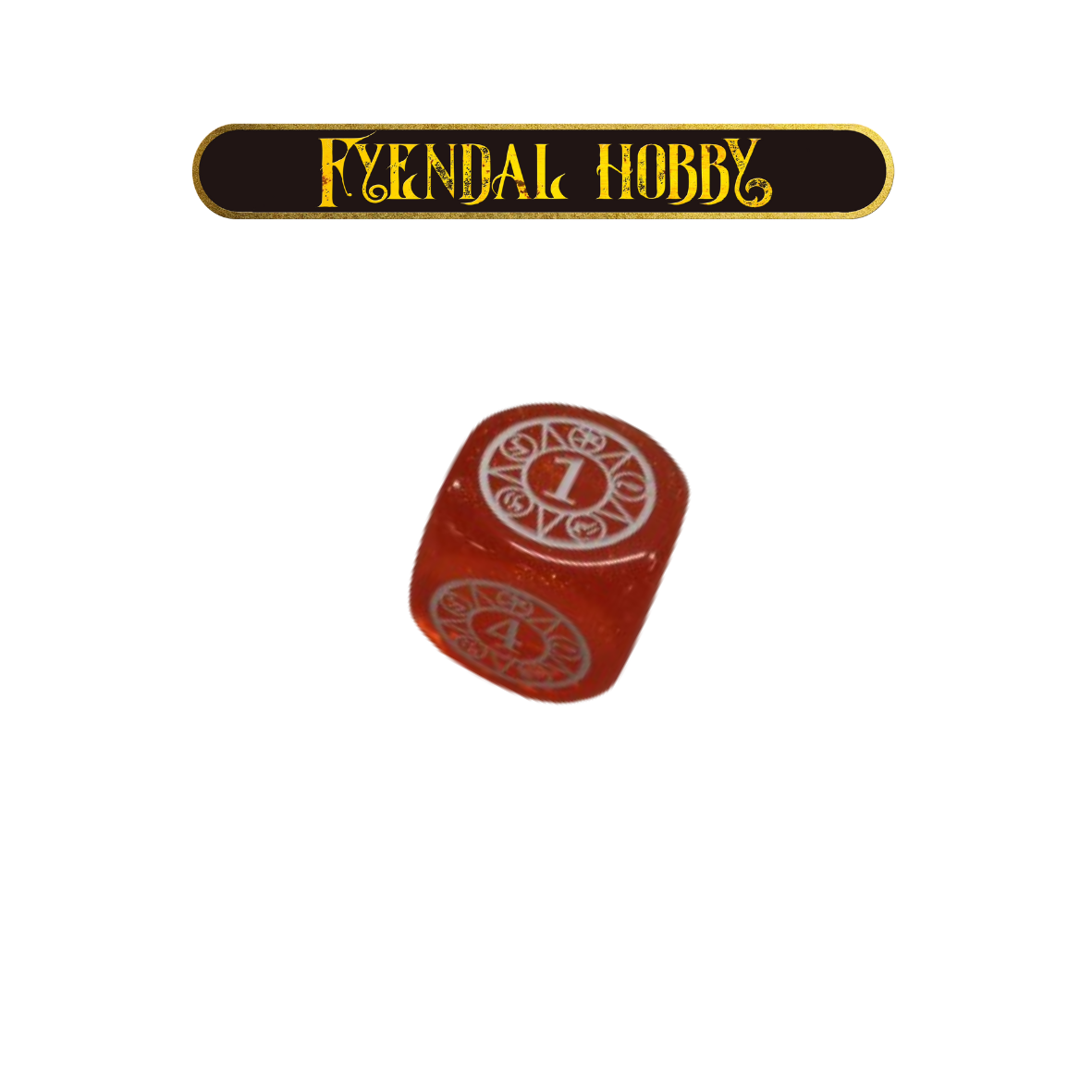 FAB Dice - Large Arcane Amp (Glitter Orange)