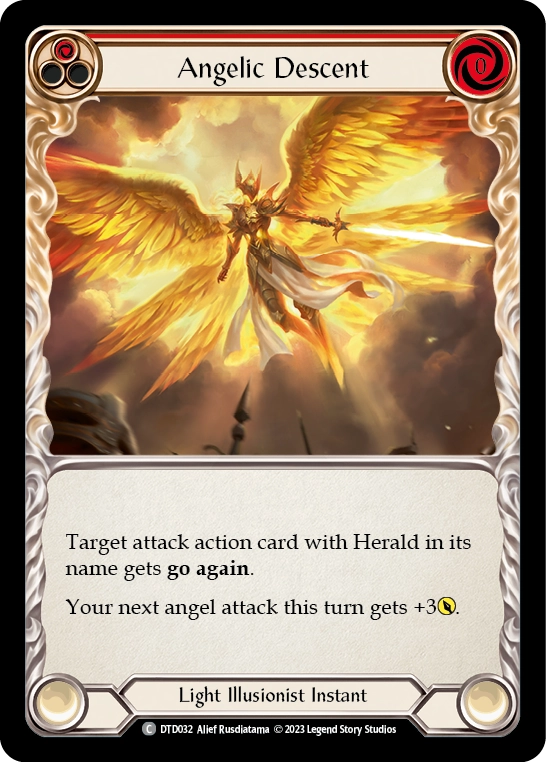 Angelic Descent (Red) - DTD032