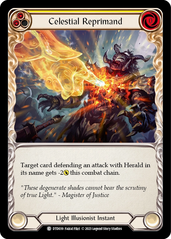 Celestial Reprimand (Yellow) - DTD039