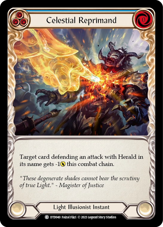 Celestial Reprimand (Blue) - DTD040
