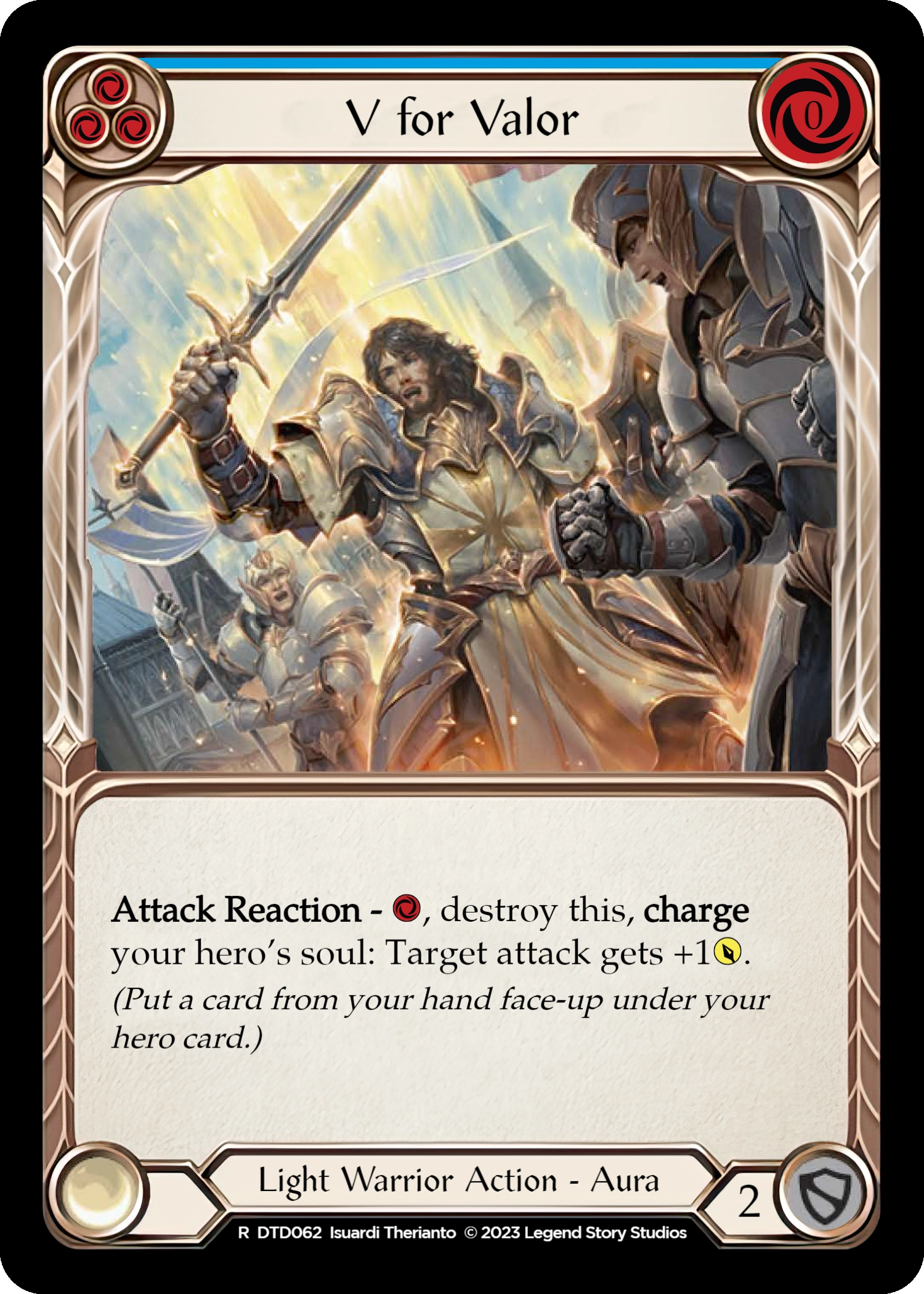 V for Valor (Blue) - DTD062