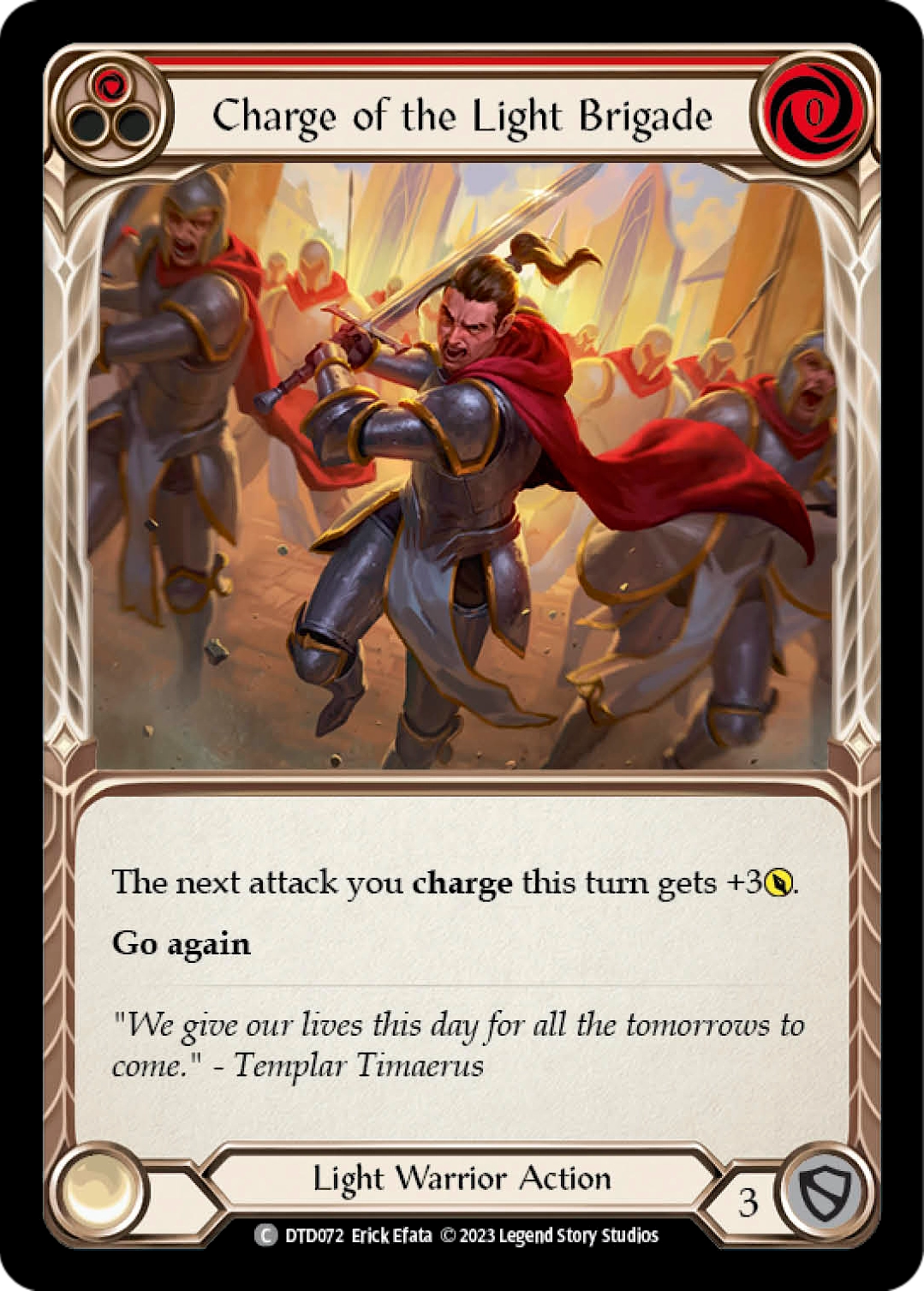 Charge of the Light Brigade (Red) - DTD072