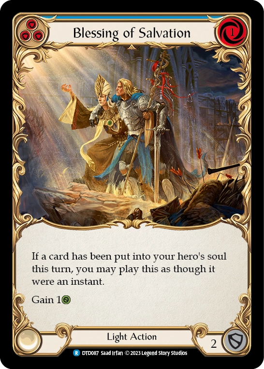 Blessing of Salvation (Blue) - DTD087