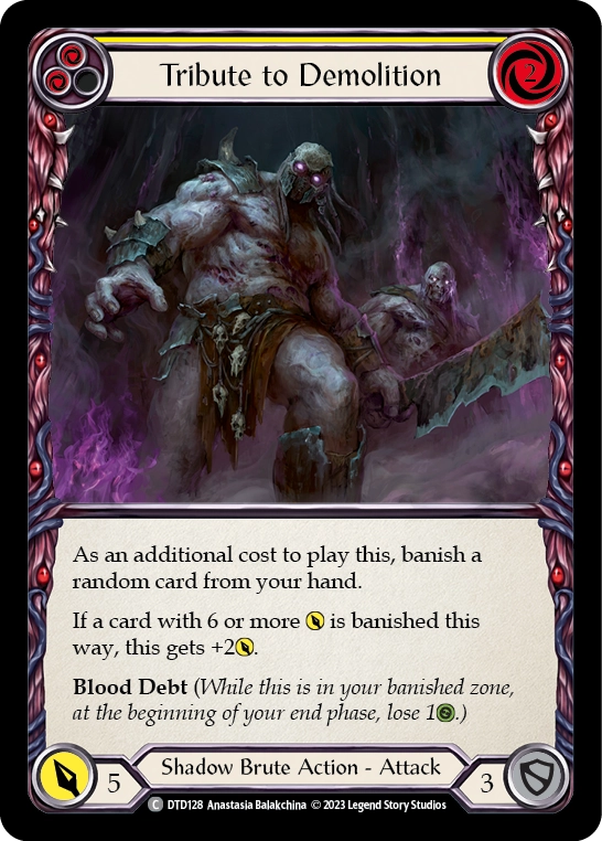 Tribute to Demolition (Yellow) - DTD128