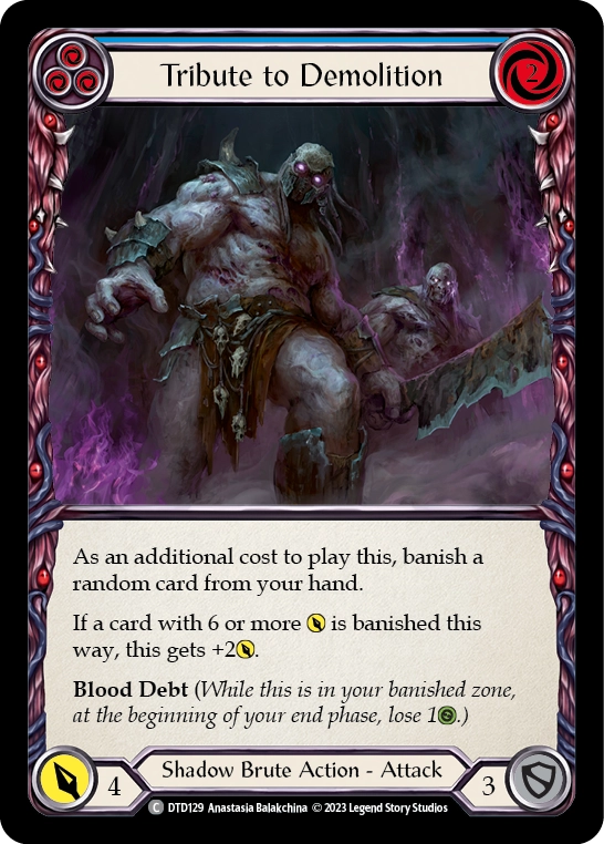 Tribute to Demolition (Blue) - DTD129
