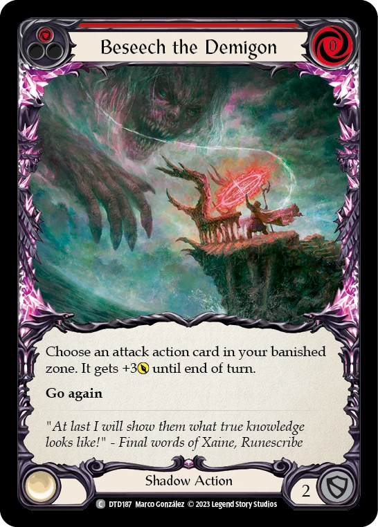 Beseech the Demigon (Red) - DTD187