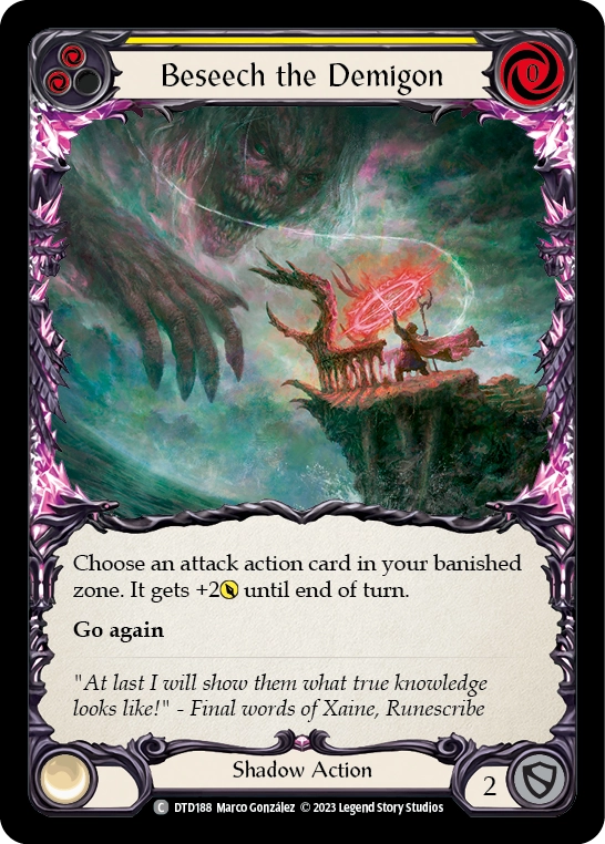 Beseech the Demigon (Yellow) - DTD188