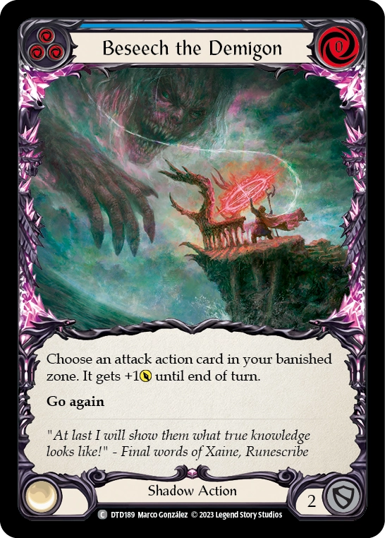 Beseech the Demigon (Blue) - DTD189