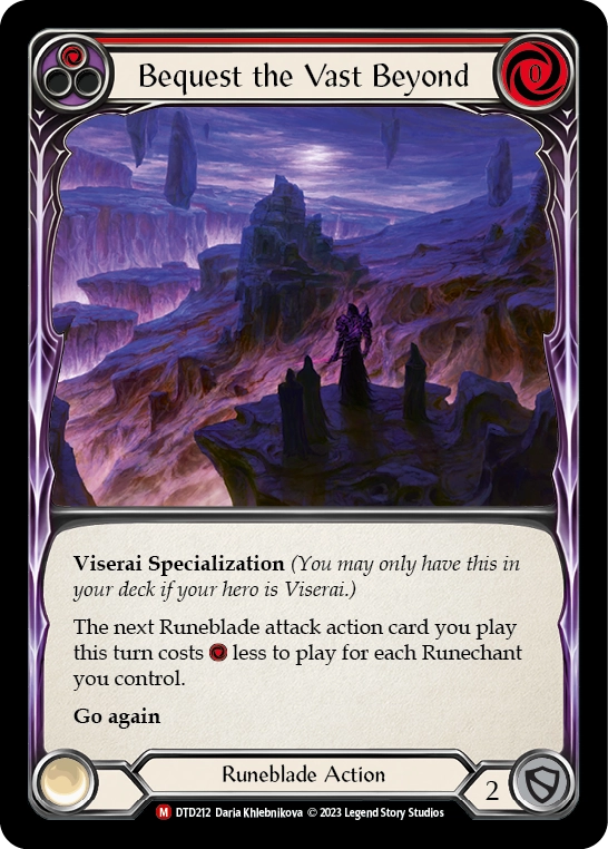 Bequest the Vast Beyond - DTD212