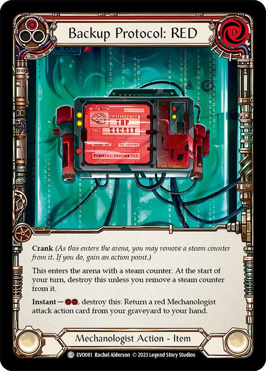 Backup Protocol: RED - EVO081
