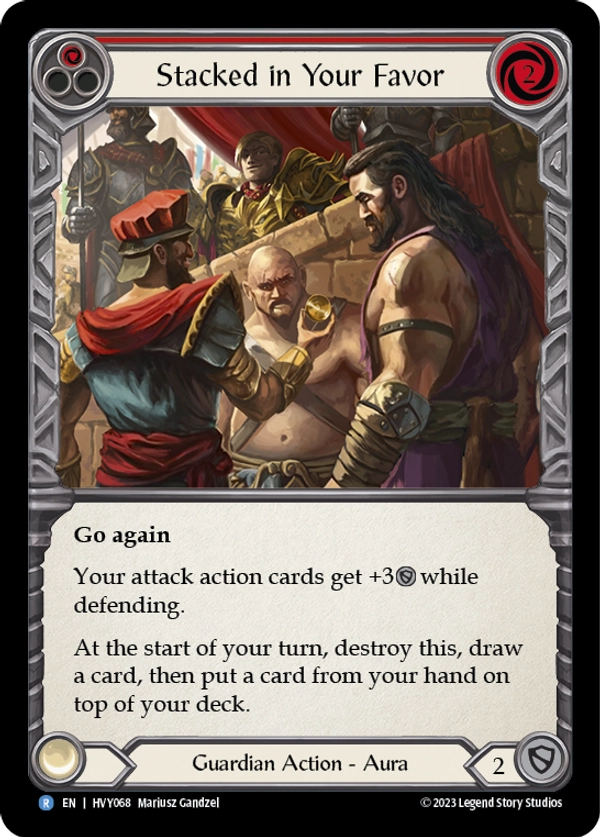 Stacked in your Favor (Red) - HVY068