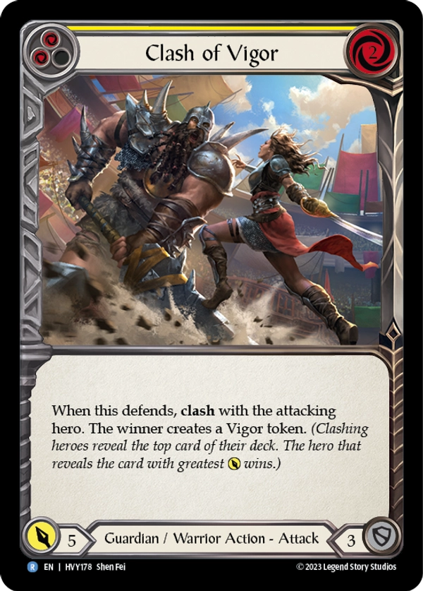 Clash of Vigor (Yellow) - HVY178