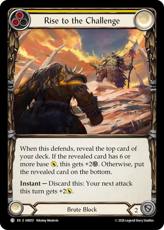 Rise to the Challenge (Yellow)