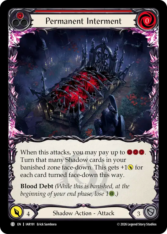 Permanent Interment (Red)
