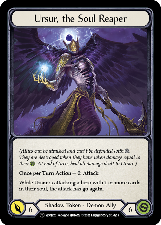 Blasmophet, the Soul Harvester // Ursur, the Soul Reaper - UL-MON219//MON220