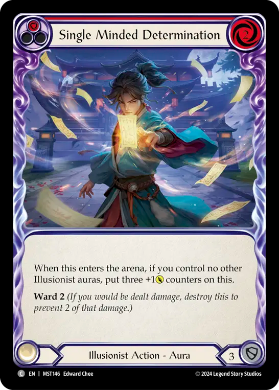 Single Minded Determination (Red) - MST146