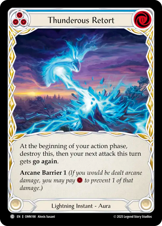 Thunderous Retort (Blue)