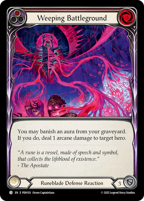 Weeping Battleground (Red)