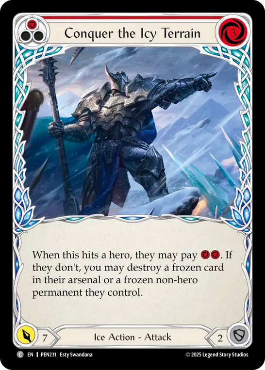 Conquer the Icy Terrain (Red)