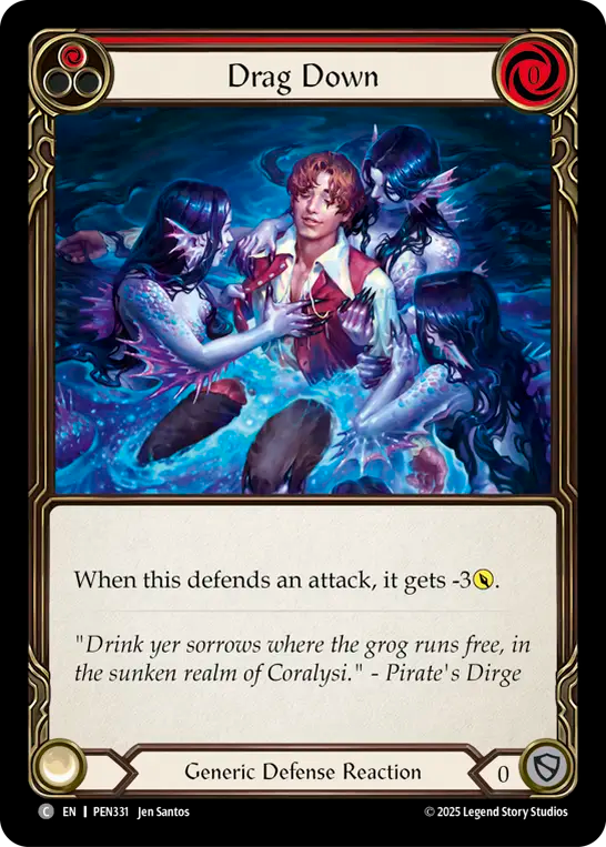 Drag Down (Red)
