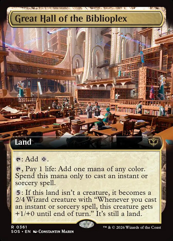 Great Hall of the Biblioplex (Borderless)