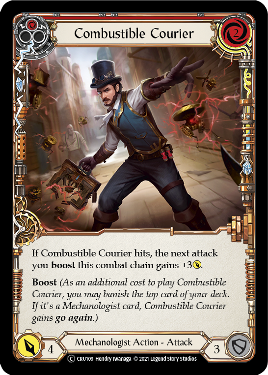 Combustible Courier (Red) - UL-CRU109