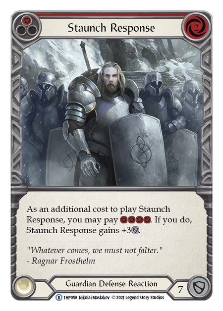 Staunch Response (Red) - 1HP058