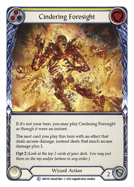 Cindering Foresight (Yellow) - 1HP318