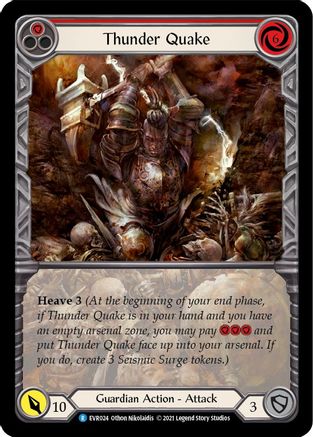 (1st Edition-EA RF) Thunder Quake (Red) - EVR024EA