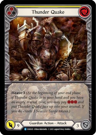 (1st Edition-EA RF) Thunder Quake (Yellow) - EVR025EA