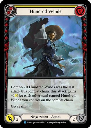 (1st Edition-EA RF) Hundred Winds (Yellow) - EVR042EA