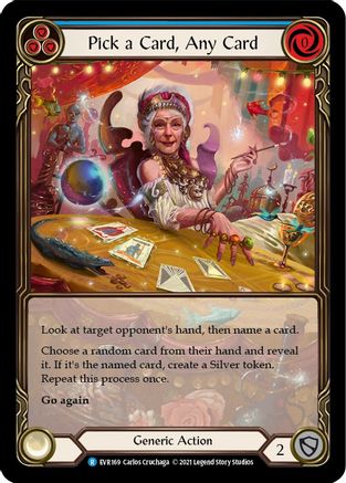 (1st Edition-EA RF) Pick a Card, Any Card (Blue) - EVR169EA