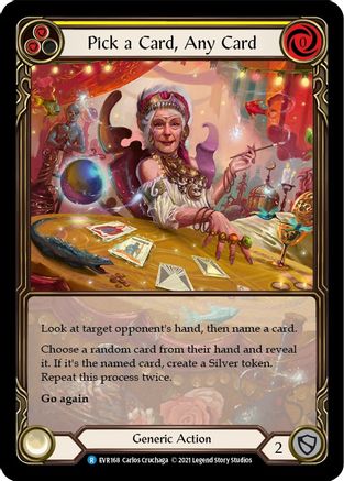(1st Edition-EA RF) Pick a Card, Any Card (Yellow) - EVR168EA