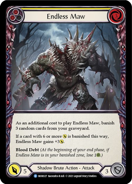 (1st Edition-RF) Endless Maw (Yellow) - MON127