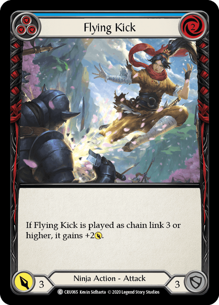 (1st Edition-RF) Flying Kick (Blue) - CRU065