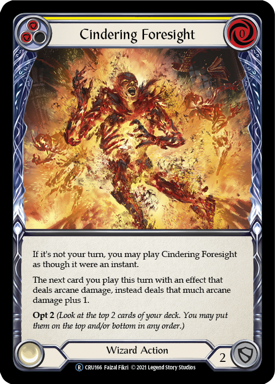 Cindering Foresight (Yellow) - UL-CRU166