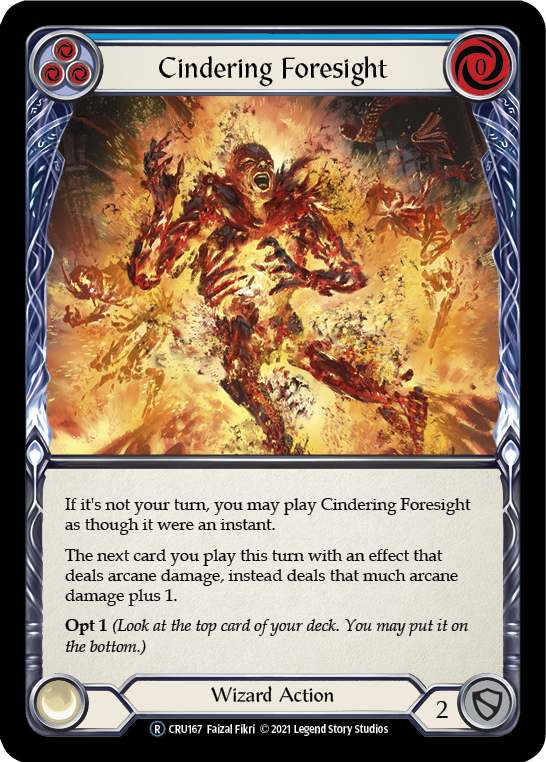 Cindering Foresight (Blue) - UL-CRU167