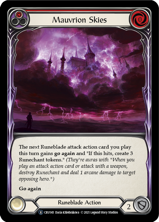 Mauvrion Skies (Red) - UL-CRU145