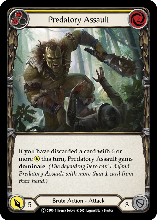 Predatory Assault (Yellow) - UL-CRU014