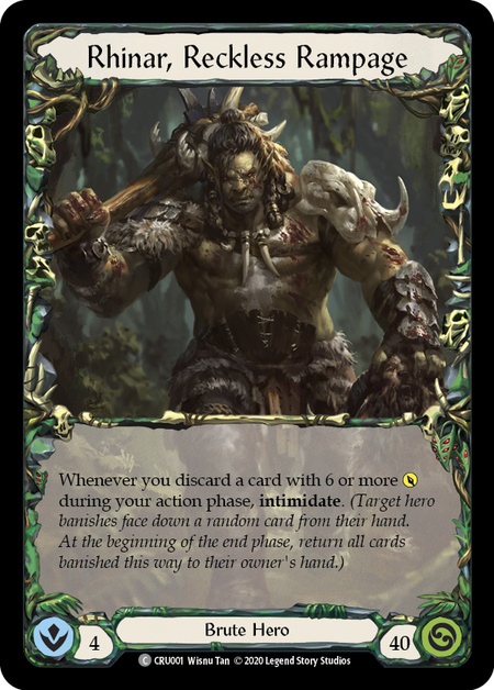 (1st Edition) Rhinar, Reckless Rampage - CRU001