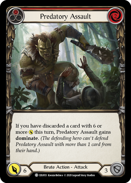 (1st Edition) Predatory Assault (Red) - CRU013