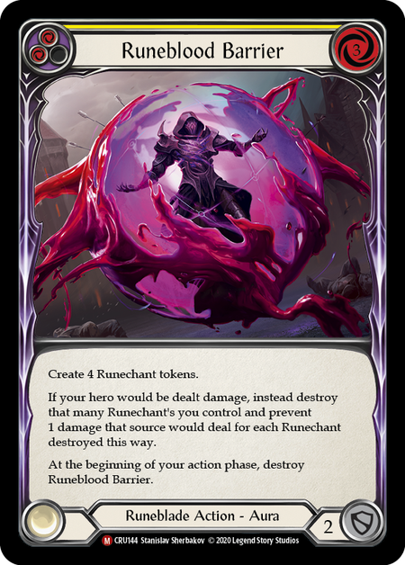 (1st Edition) Runeblood Barrier - CRU144