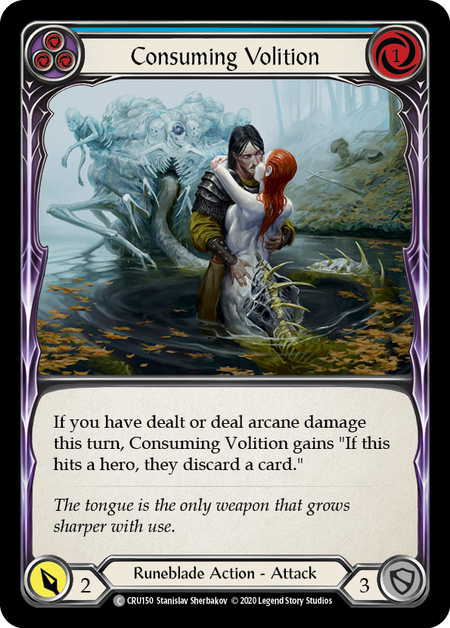 (1st Edition-RF) Consuming Volition (Blue) - CRU150