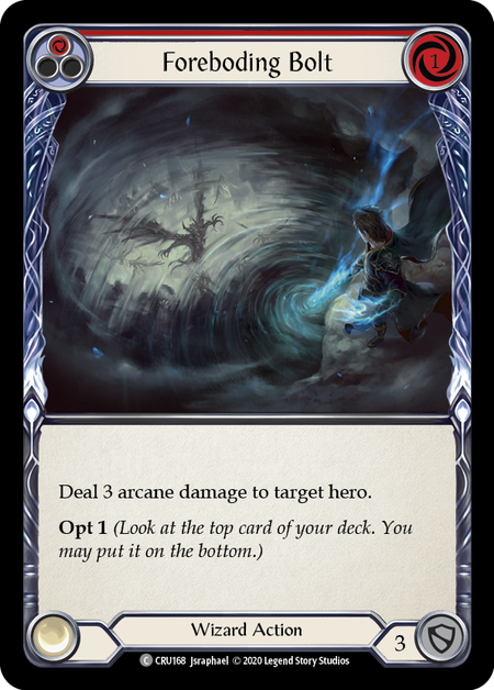 (1st Edition) Foreboding Bolt (Red) - CRU168