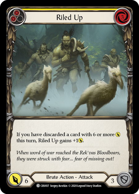 (1st Edition-RF) Riled Up (Yellow) - CRU017