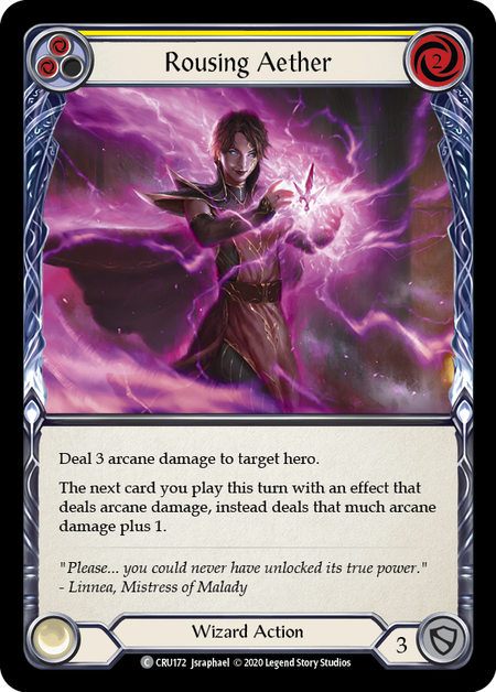 (1st Edition) Rousing Aether (Yellow) - CRU172