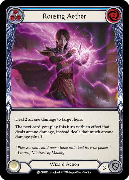 (1st Edition) Rousing Aether (Blue) - CRU173