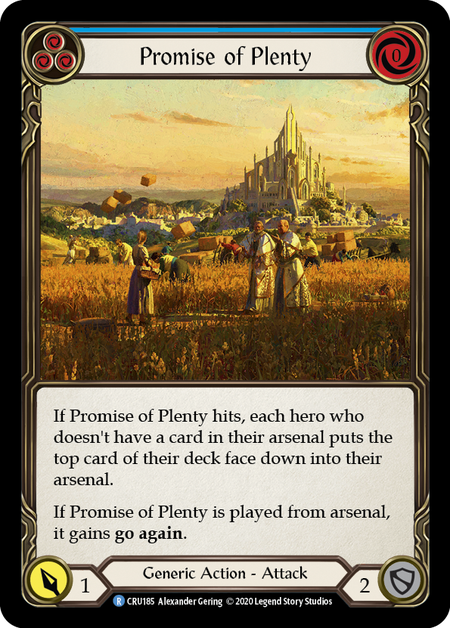 (1st Edition) Promise of Plenty (Blue) - CRU185