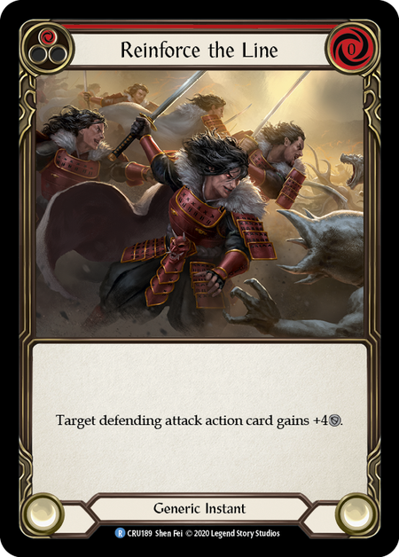 (1st Edition) Reinforce the Line (Red) - CRU189